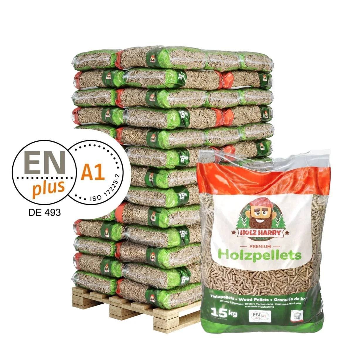 Holz Harry Premium Holzpellets ENplus A1